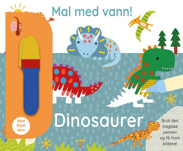 Dinosaurer - mal med vann!