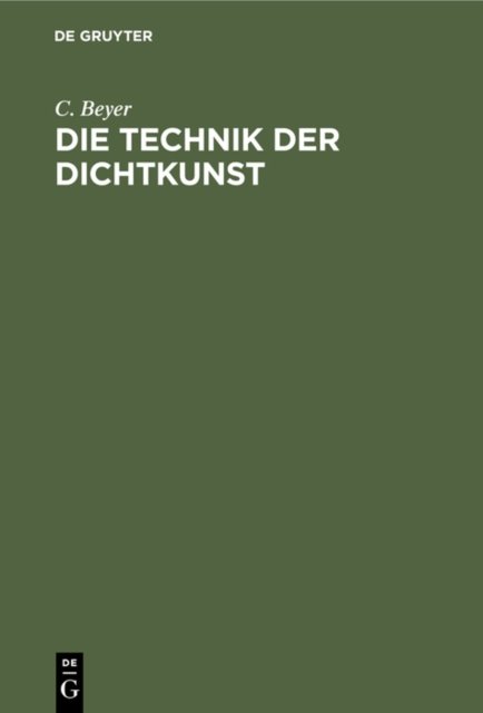 Die Technik Der Dichtkunst