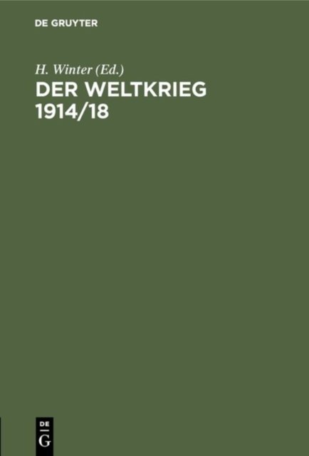 Der Weltkrieg 1914/18