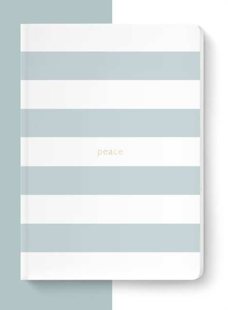 Spirit Stationery Striped A5 Notebook – Dusty Blue