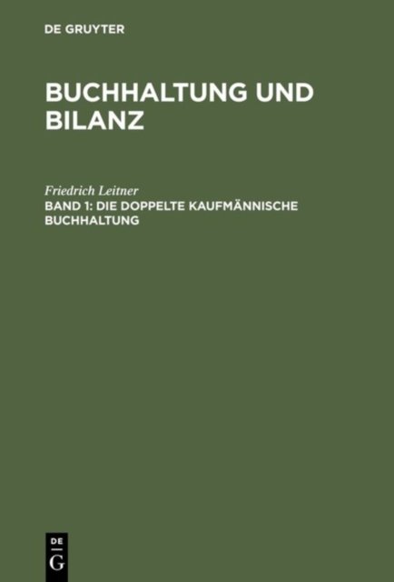 Die doppelte kaufmannische Buchhaltung