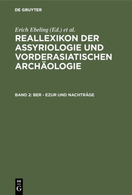 Ber - Ezur Und Nachtrage