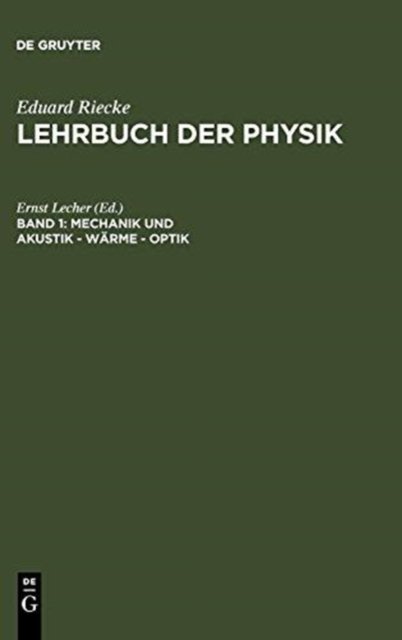Mechanik Und Akustik - Warme - Optik