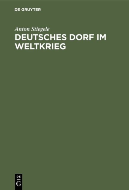 Deutsches Dorf Im Weltkrieg