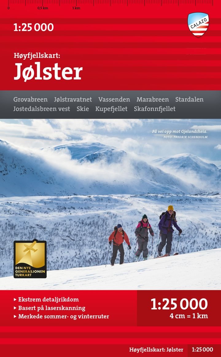 Jølster - Høyfjellskart