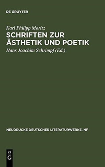 Schriften Zur Asthetik Und Poetik