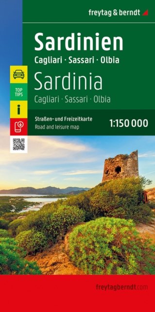 Sardinia Road and Leisure Map 1:150.000