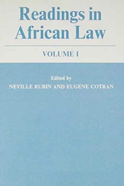Readings in African Law Cb