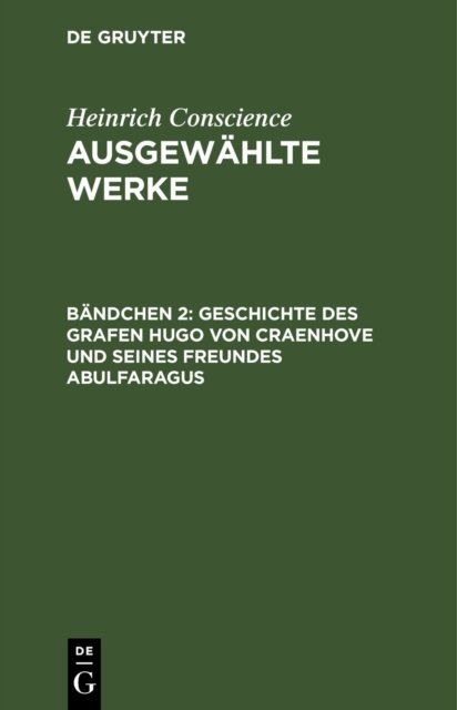 Geschichte des Grafen Hugo von Craenhove und seines Freundes Abulfaragus