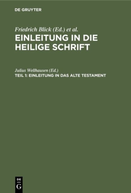 Einleitung in Das Alte Testament