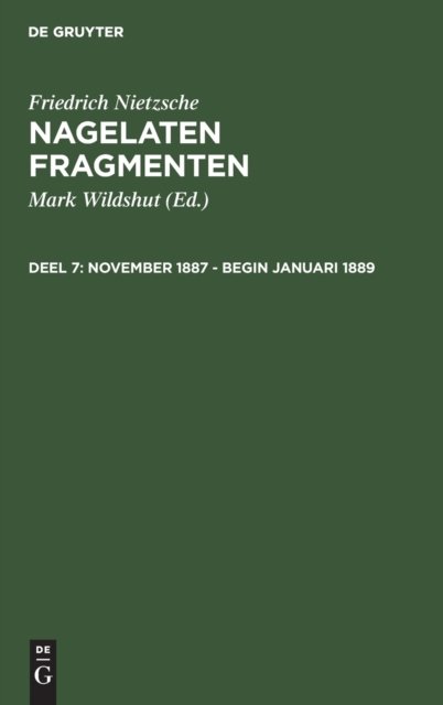 November 1887 - Begin Januari 1889