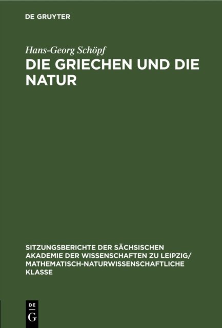Die Griechen Und Die Natur