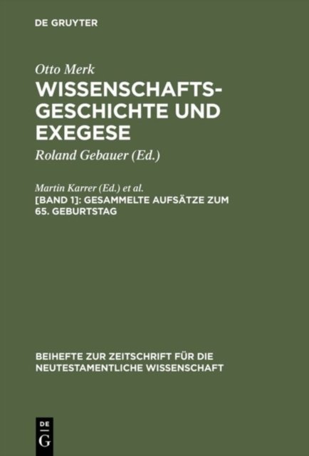 Gesammelte Aufsatze zum 65. Geburtstag