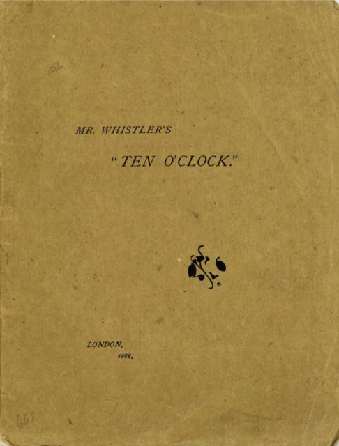 Mr. Whistler''s Ten O''Clock