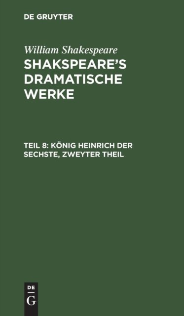 Konig Heinrich der Sechste, Zweyter Theil