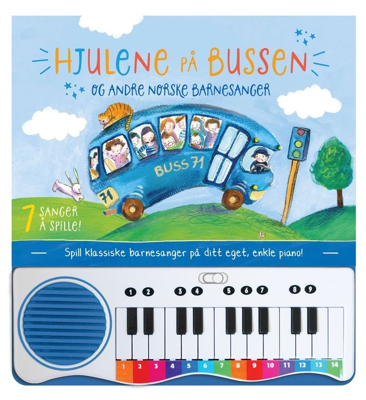Hjulene på bussen - pianobok