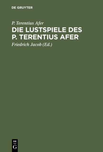 Lustspiele des P. Terentius Afer
