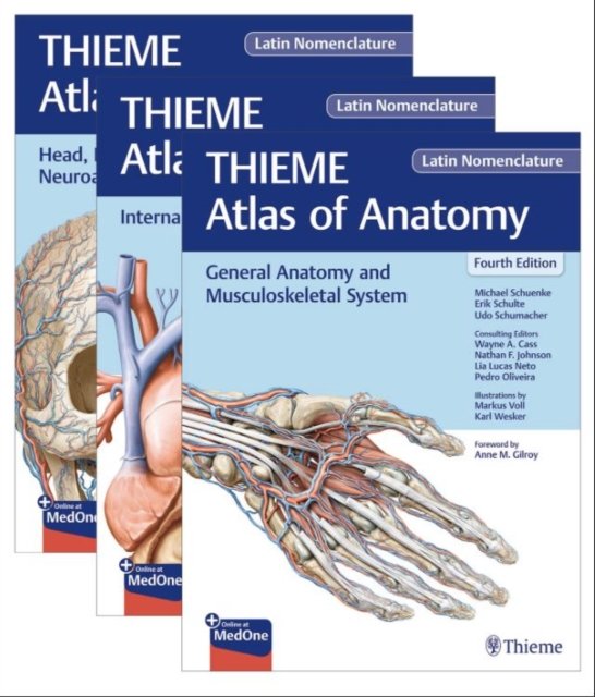 THIEME Atlas of Anatomy, Latin Nomenclature, Three Volume Set