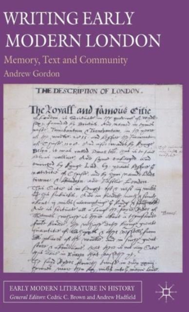 Writing Early Modern London