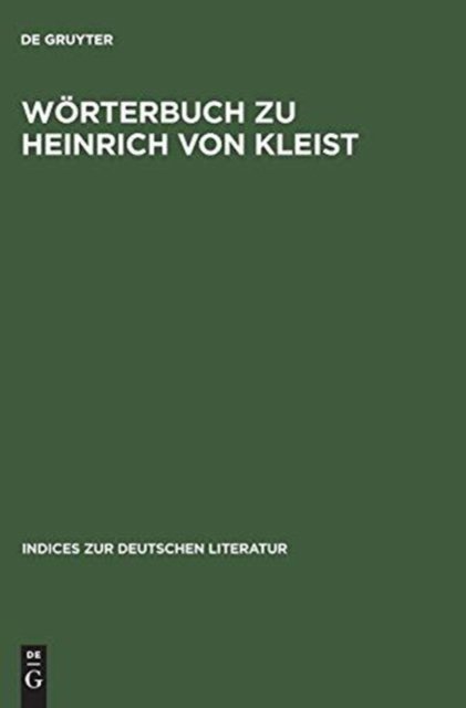 Wörterbuch Zu Heinrich Von Kleist