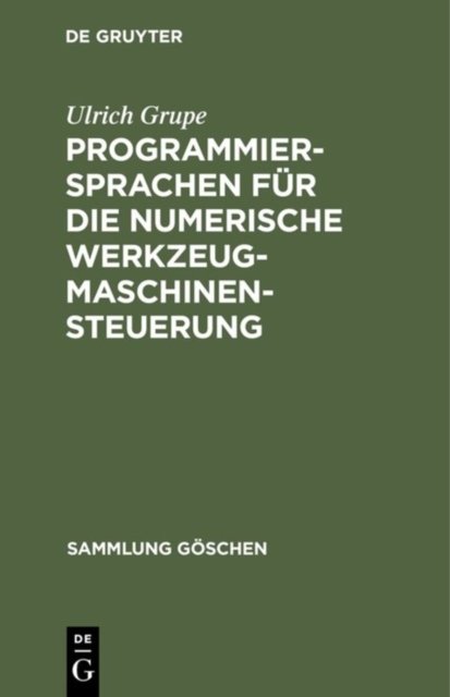 Programmiersprachen Für Die Numerische Werkzeugmaschinensteuerung