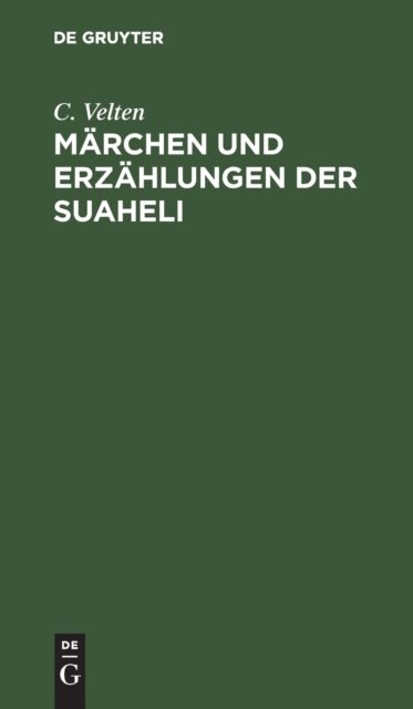 Märchen und Erzählungen der Suaheli