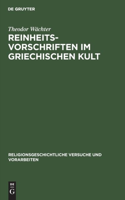 Reinheitsvorschriften Im Griechischen Kult