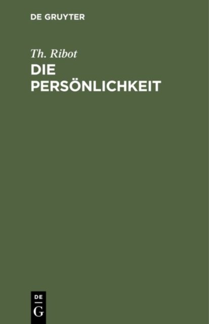 Die Personlichkeit