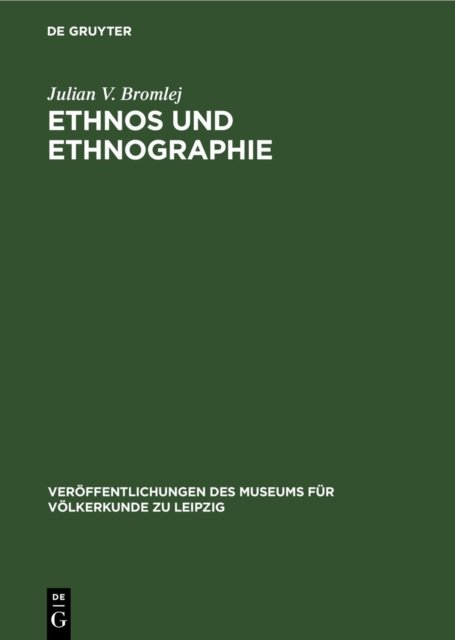 Ethnos Und Ethnographie