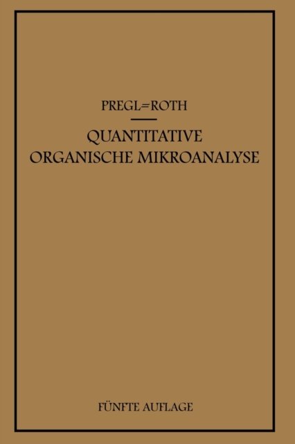 Quantitative Organische Mikroanalyse
