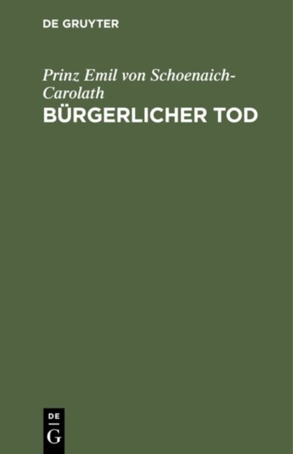 Burgerlicher Tod