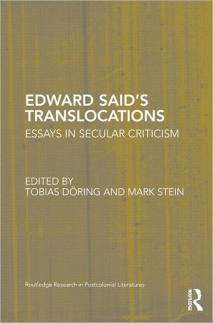 Edward Said's Translocations