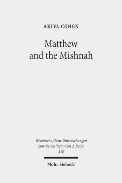 Matthew and the Mishnah