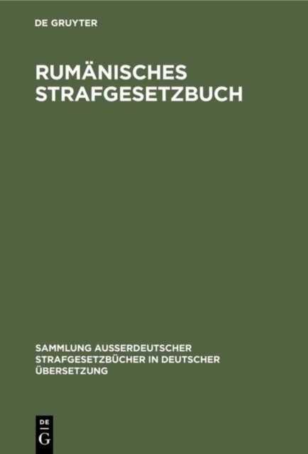 Rumanisches Strafgesetzbuch