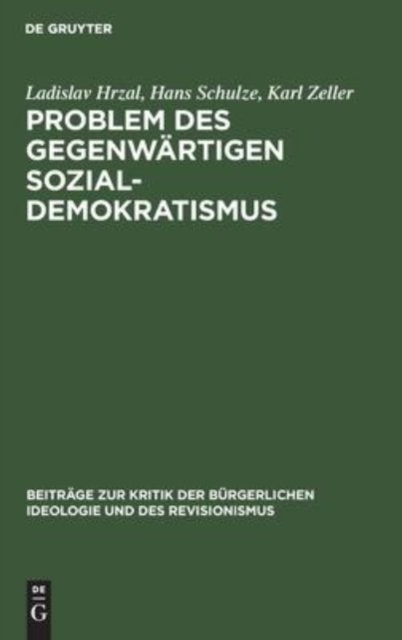 Problem Des Gegenwartigen Sozial-Demokratismus