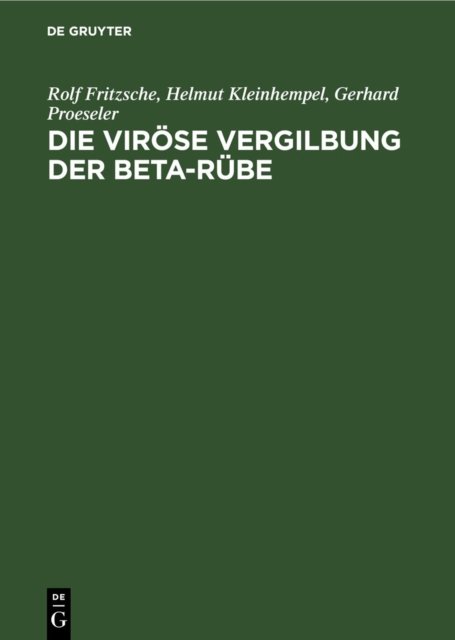 viröse Vergilbung der Beta-Rübe