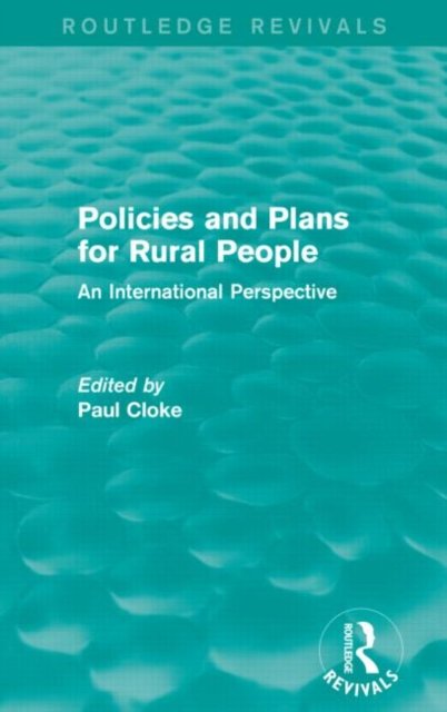 Policies and Plans for Rural People