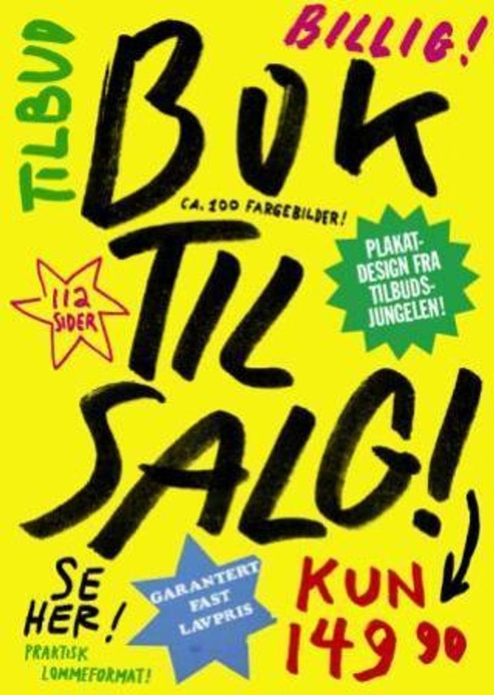 Bok til salg! - plakatdesign fra tilbudsjungelen