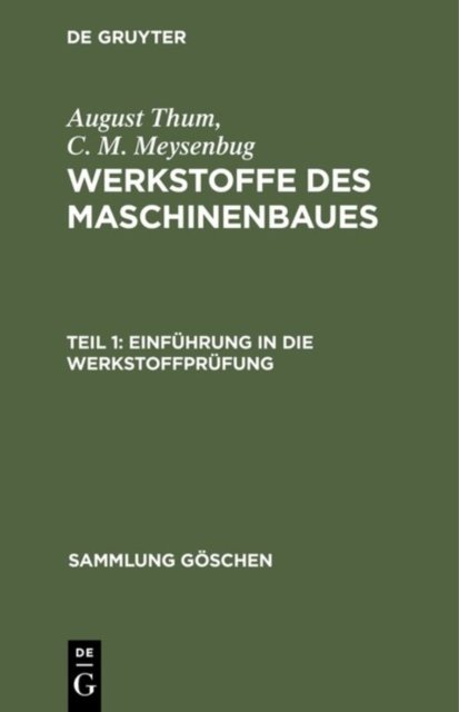 Einfuhrung in die Werkstoffprufung