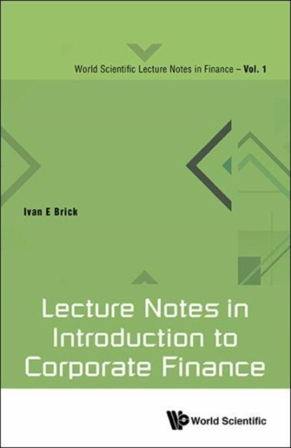 Lecture Notes in Introduction to Corporate Finance