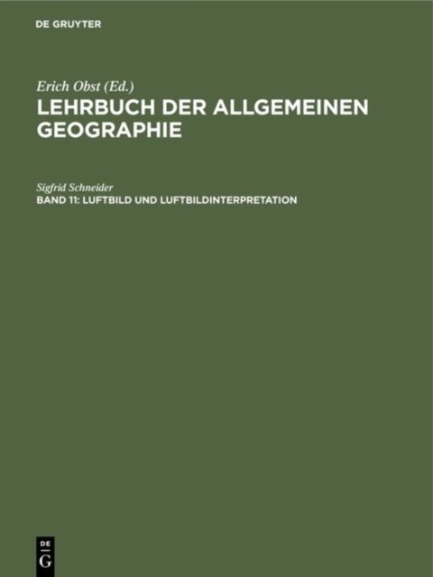 Luftbild Und Luftbildinterpretation
