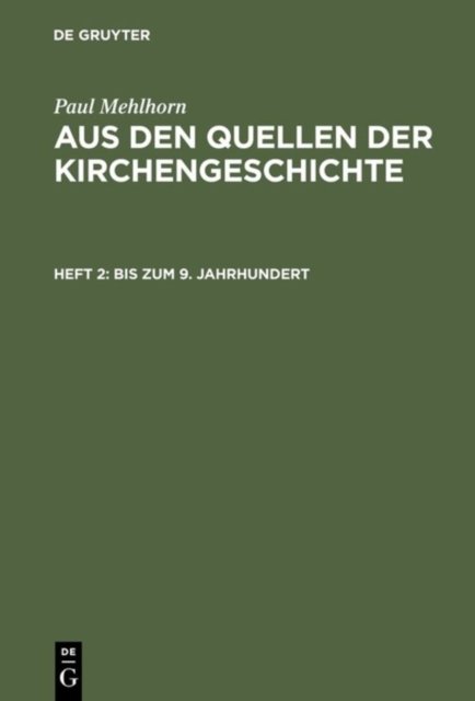 Bis zum 9. Jahrhundert