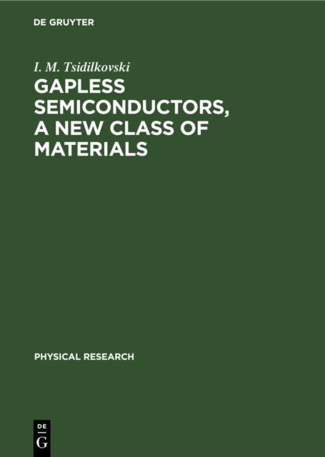 Gapless Semiconductors, a New Class of Materials