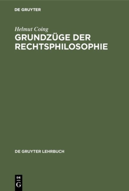 Grundzuge der Rechtsphilosophie