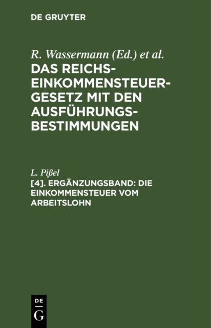 Die Einkommensteuer Vom Arbeitslohn