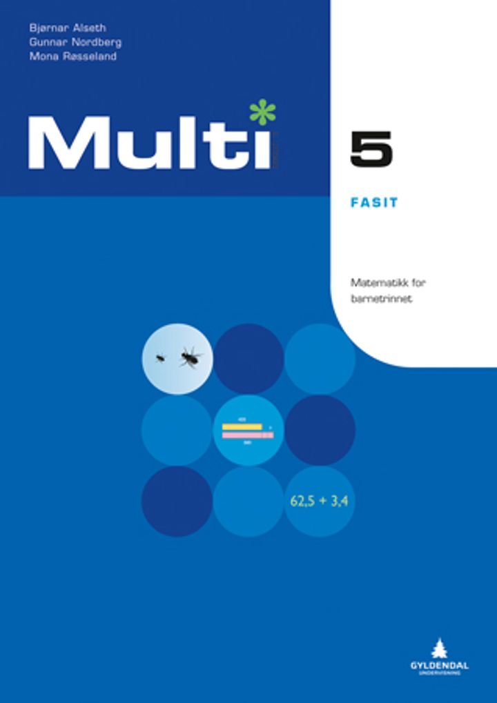 Multi 5, 2. utgave - Fasit : matematikk for barnetrinnet
