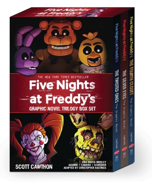 Five Nights at Freddy&#039;s Graphic Novel Trilogy Box Set av Scott Cawthon, Elley Cooper, Andrea Waggener, Kelly Parra, Carly Anne West
