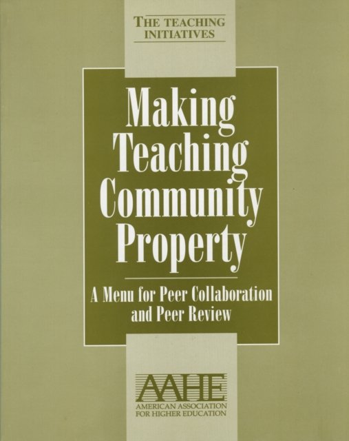 Making Teaching Community Property