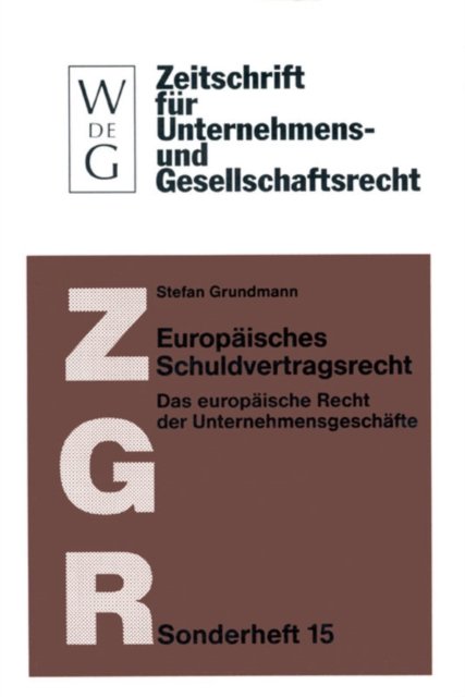 Europaisches Schuldvertragsrecht