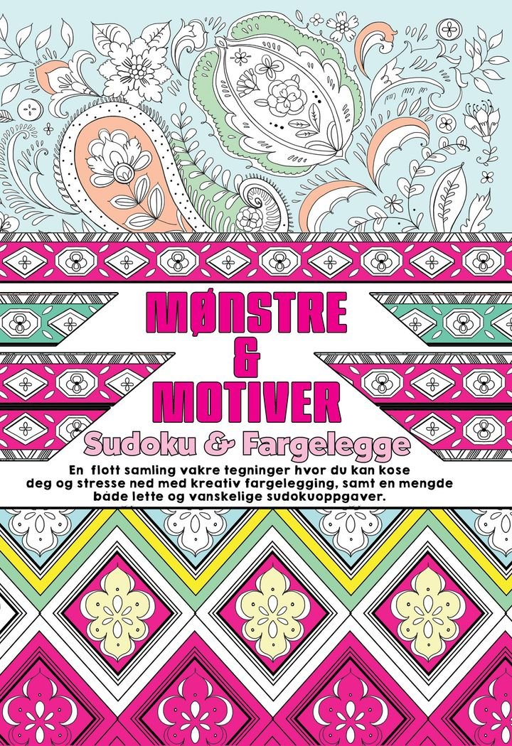 Mønstre & motiver - sudoku & fargelegge